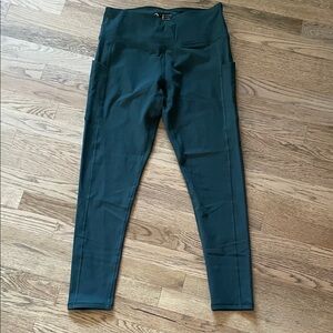 Iuga Dark Teal High-Waist Leggings with Side Pockets NEW WITH TAGS NF